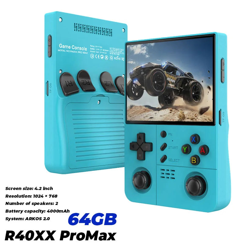 FUNKIDDY Retro Handheld Game Console R40XX pro Max Wi-Fi Compatible R36XX 20000+ Games Player Gift for Boys And Friends
