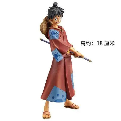 Anime One Piece Luffy Zoro Chopper Nami Brook PVC Figurensammlung Modell Raumdekoration Ornamente Kinderspielzeug Geschenke