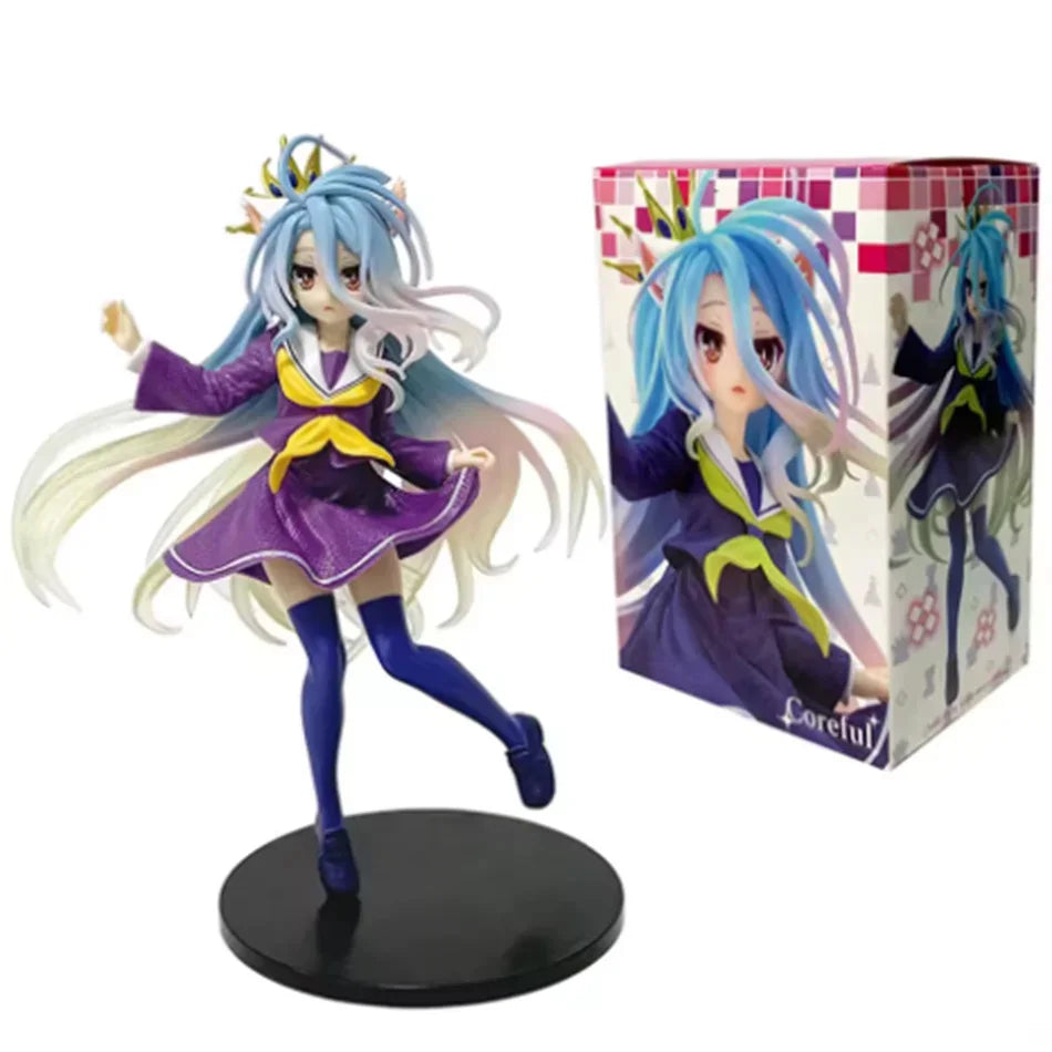 Anime NGNL No Game No Life Weiße Figur – PVC-Actionmodell, Ornament, Sammlerspielzeug, Geschenk für Fans