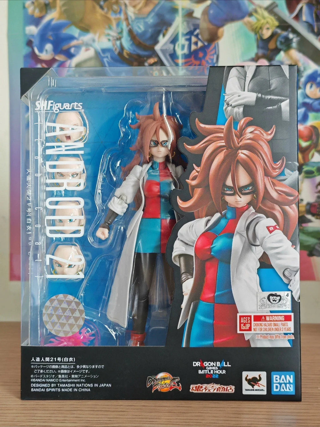 In Stock Bandai SHF SH Figuarts  Android 21 Lab Coat No.21 Anime Figure Model Collection Toy Gift