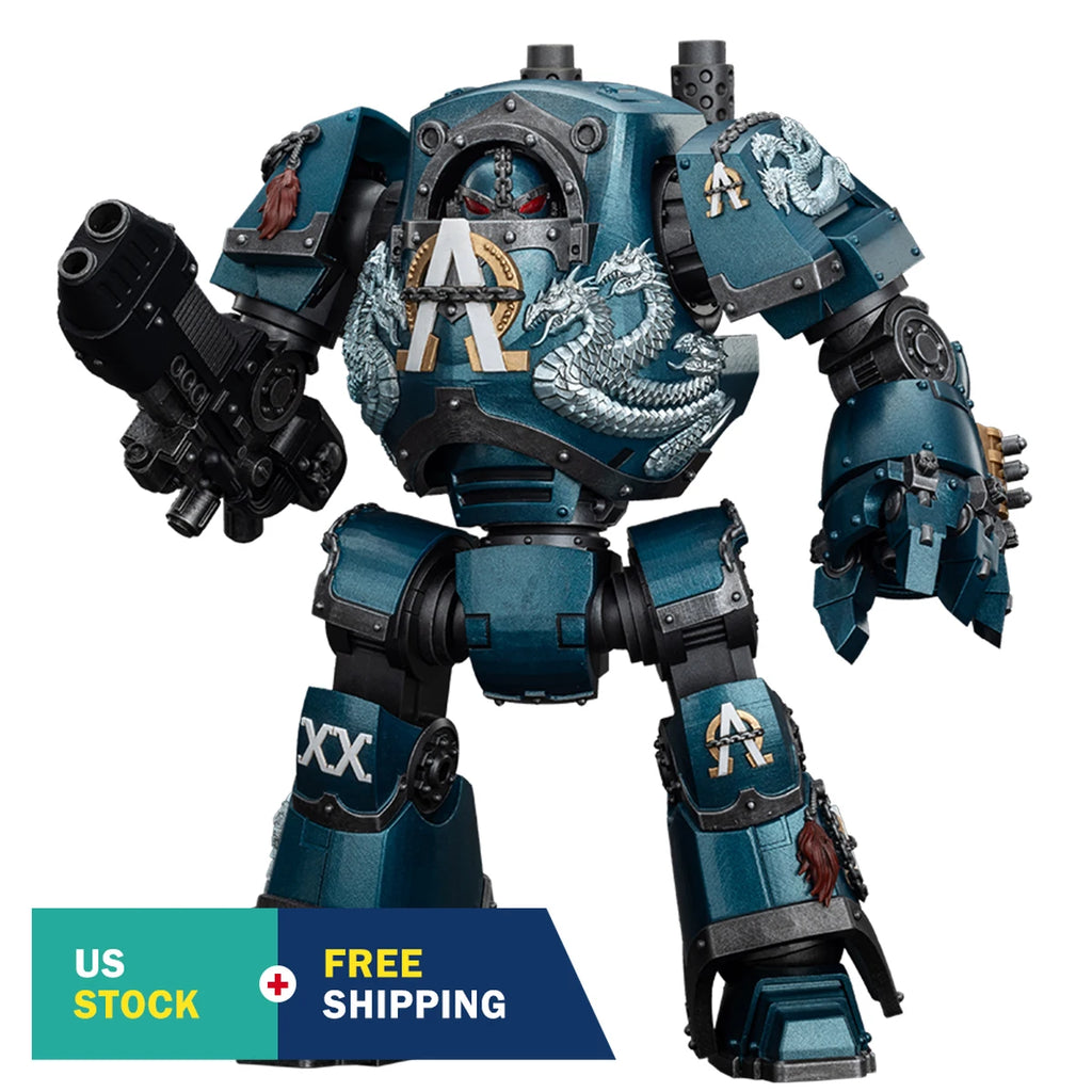 HiPlay JOYTOY Warhammer Alpha Legion Contemptor Dreadnought with Gravis Plasma Cannon 1/18 Action Figures