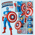6 Inch Genuine MEDICOM TOY Marvel Captain America MAFEX Action Figure Articulated Collectible Model With Shield Toy