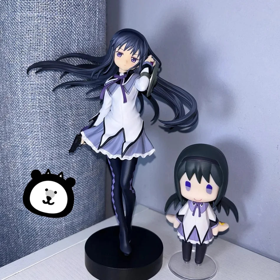 Anime Puella Magi Madoka Magica Figure 17cm Akemi Homura Action Figural Pvc Model Kawaii Decoration Doll Kids Toy Birthday Gift