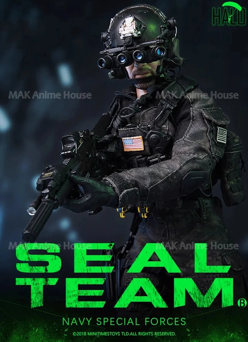 mini times toys M013 1/6 US SEAL Team Navy Special Forces Halo Soldier Figure with Dog Full Set Toy 12'' Male Action Figurine