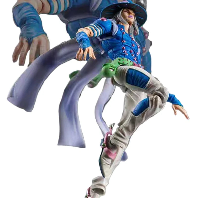 Super Action Statue Bizarre Adventure Steel Ball Run Gyro Zeppeli Collectible Figure - In Stock Room Desktop Decoration Figure