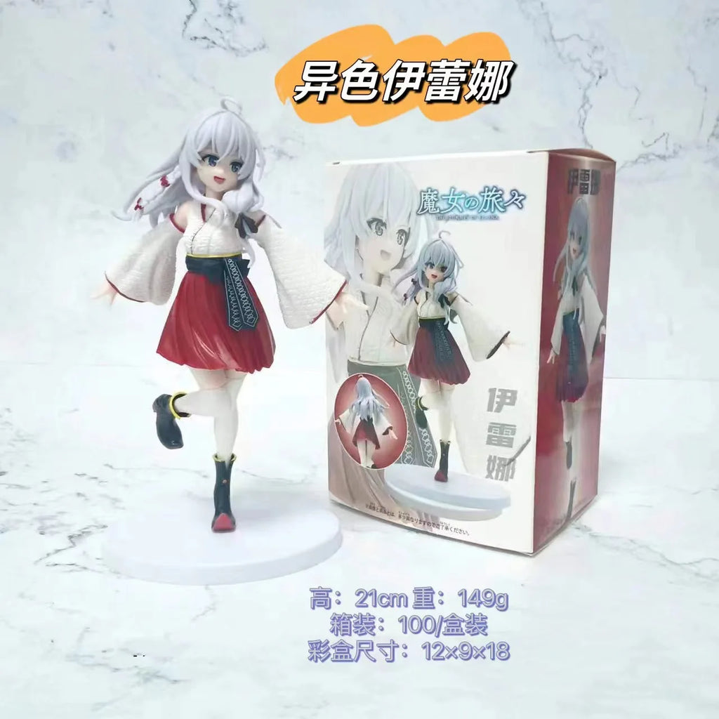 20 см аниме скитащата вещица: пътешествието на Елайна фигурка PVC сладка стояща на един крак кимоно чорапи до коляното модел играчки орнаменти подаръци