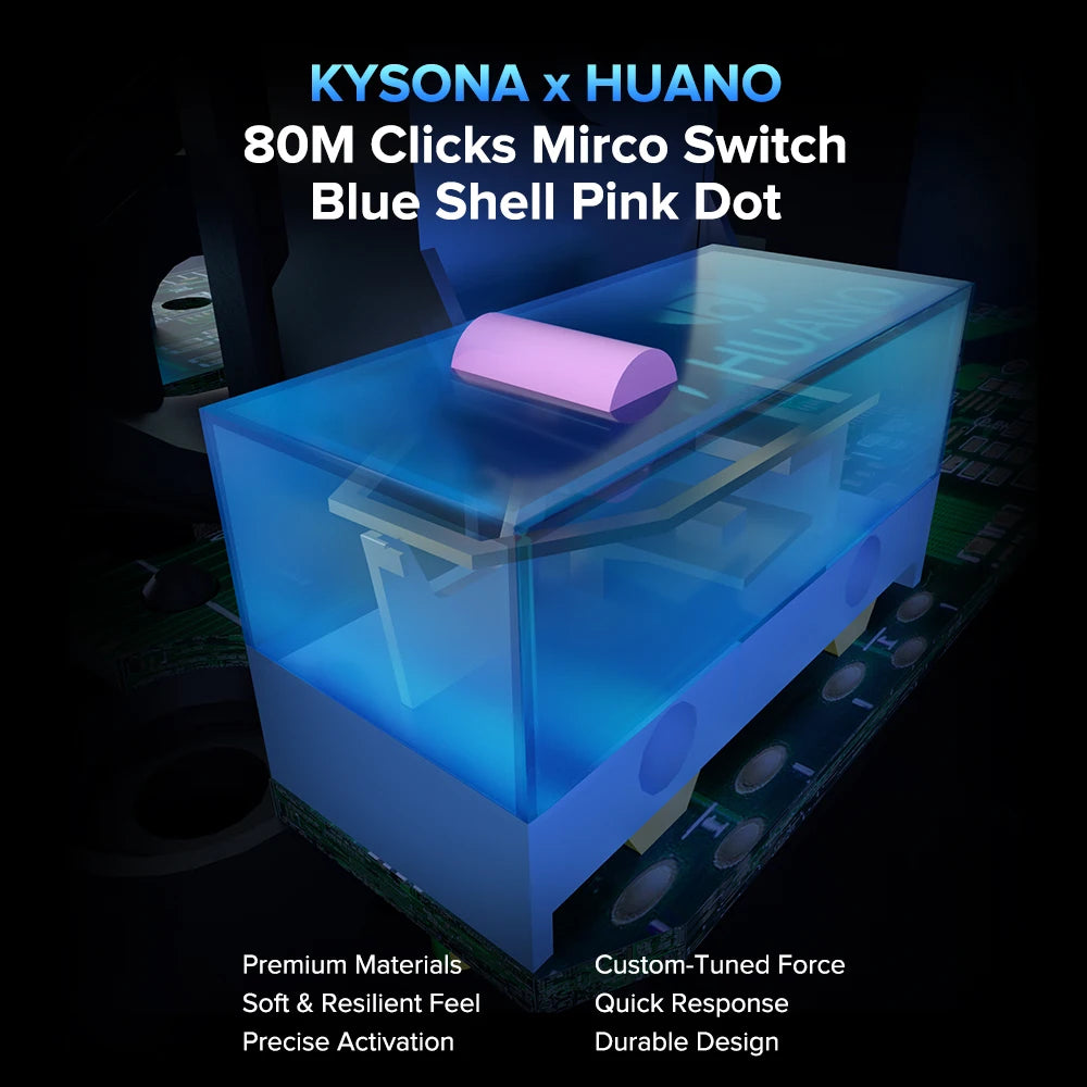Kysona M600 V2 PAW3395 Weiß Wireless Gaming Esports Maus 55g 26000DPI 6 Tasten Optische PAM3395 Computer Mäuse Für Laptop PC