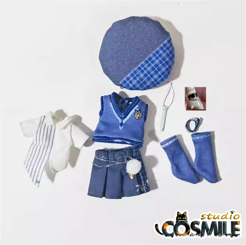 Genshin Impact Scaramouche Wanderer Kunikuzushi OB11 P10 1/12 BJD Finish Clothes Head Hair Wig  Figure Doll's Accessories