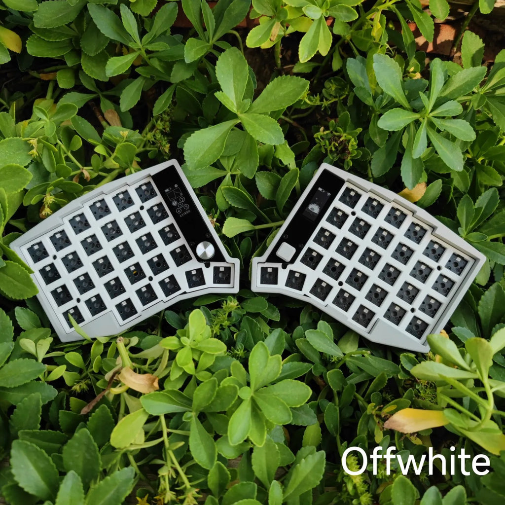 Sofle Split Keyboard Kit Dual Mode Wired Bluetooth Wireless Split Keyboard Kit Customized 58 Keys Hot Swap with Screen Knobs ZMK