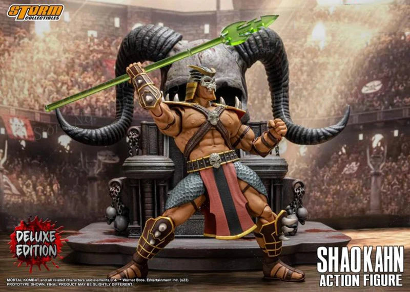 Storm Toys 1/12 Scale Scale Collectible Figure Shao Kahn Fighting Games Final Boss Full Set 6Inch Men Soldier Action Figure Body