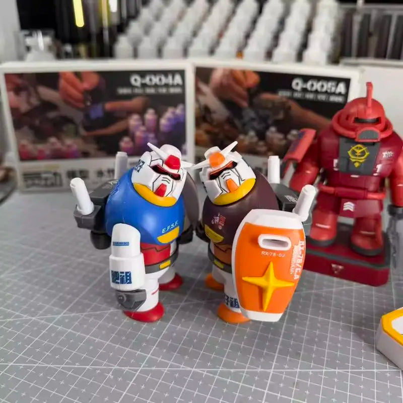 New Chonker RX-78-2 Magnetic Joint Assemble Mecha Action Figures Desktop Car Ornament Collectible Model Gift Surprise Toy
