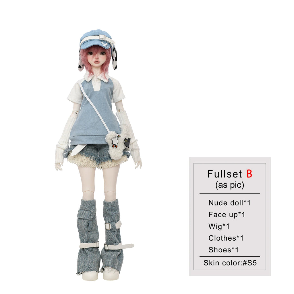 Sano B Bjd Doll 1/4 Bariy Japan-style Kawaii Anime Aesthetics Baby Face Jeans Original Joint Toys Fullset ShugaFairy