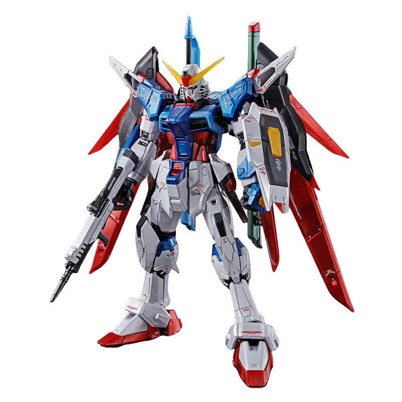 Bandai Genuine RG ZGMF-X42S DESTINY GUNDAM [Titanium Finish] Anime Action Figure Robot Collectible Assembly Model Toys Gift Boys