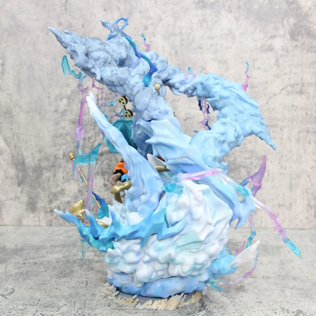 36 cm ONE PIECE Anime Peripheral Oka Shichibukai Enel Thor Figur GK Modell PVC Statue Zimmer Dekoration Ornamente Sammlung Geschenke