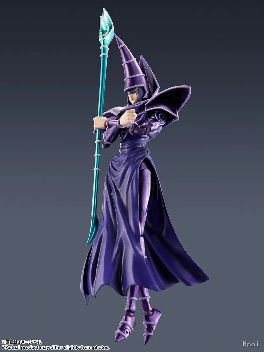 【На склад】 Оригинална фигурка на SHF Yu-Gi-Oh! Duel Monsters, Черен магьосник, модел, играчка, украшение