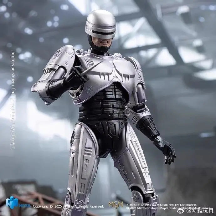 New Genuine Hiya 1/12 Robocop Mechanical War Machine Action Figure In Stock