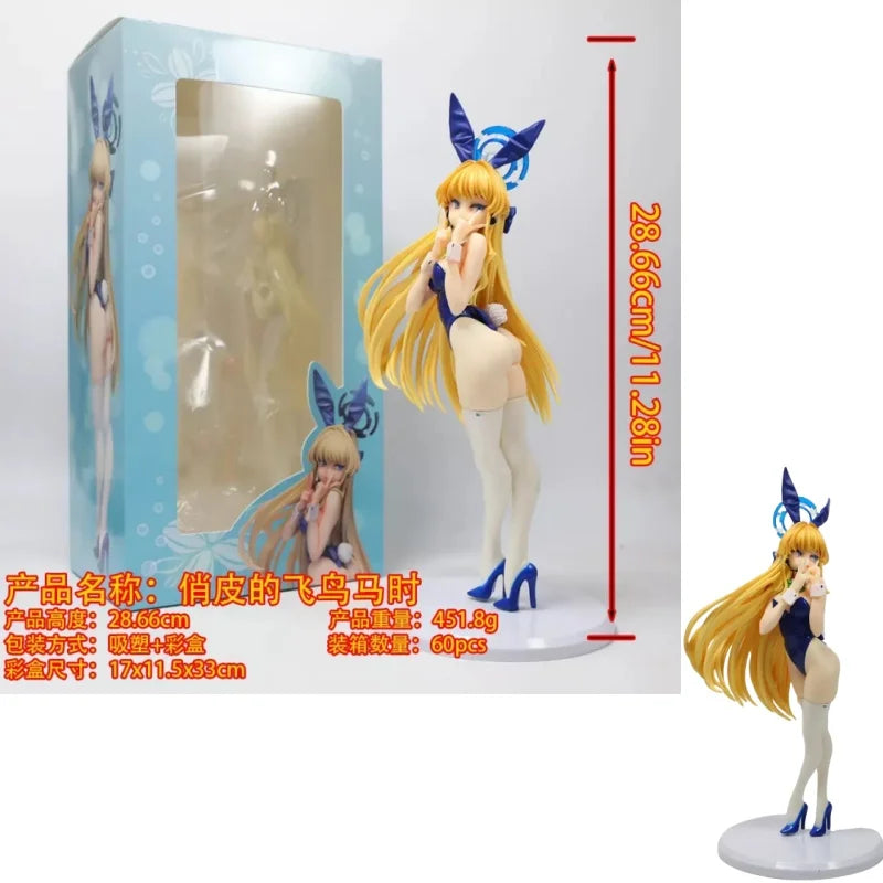 NEW Blue Archive Figure Asuma Toki 29cm Anime Bunny Girl PVC Action Figure Toy Statue Game Adult Collection Model Doll Gift