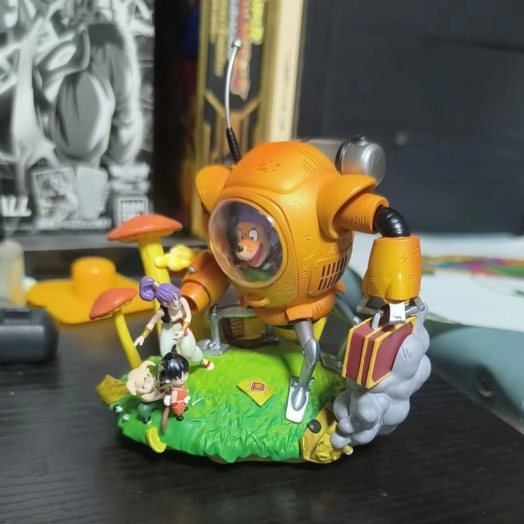 Anime Dragon Ball Shu Robot Vs Son Goku Figure Pvc Statue Action Figures Collectible Model Toys Gifts