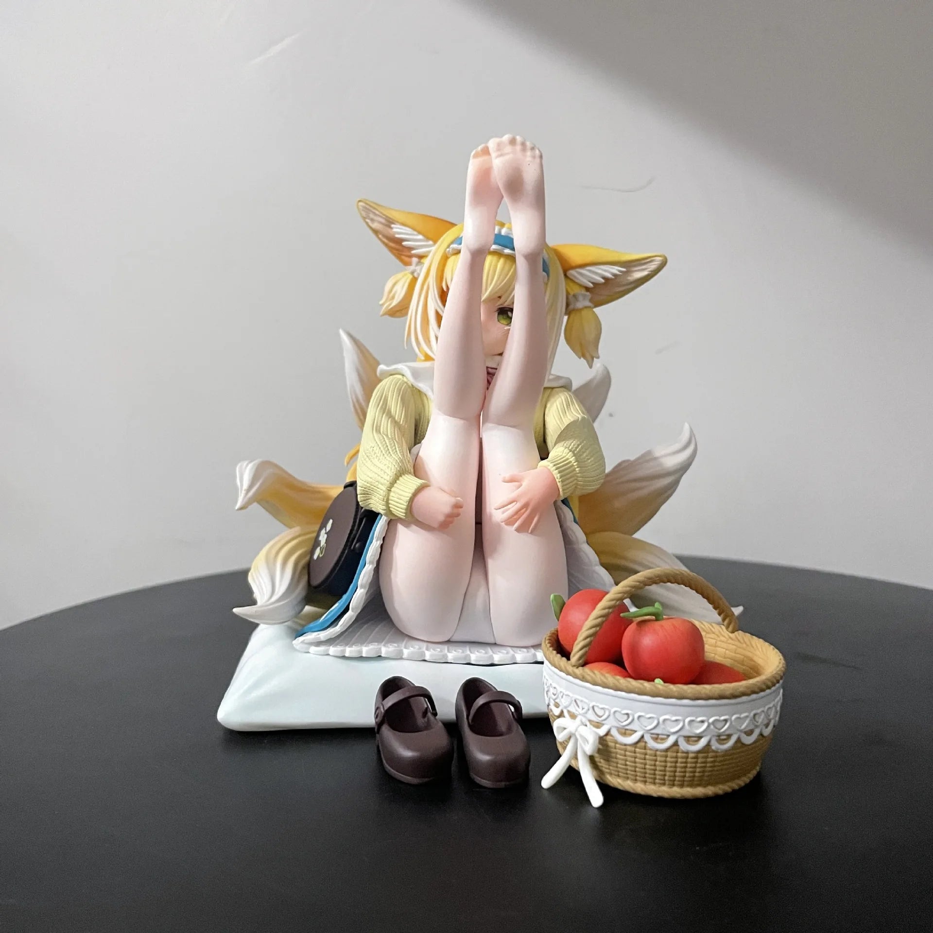 Arknights Suzuran Spring Song Picnic Theme Anime Figure Fox girl Statue Desktop Decoration Gift