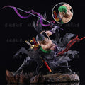 25 cm Anime One Piece Zoro Figuren Bloodbath Roronoa Zoro Actionfiguren Doppelköpfige PVC-Modellsammlung Spielzeug Dekoration Geschenke