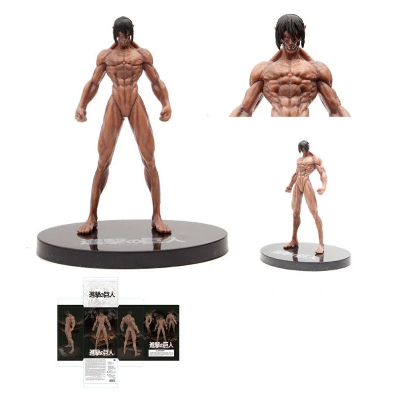 Anime Attack on Titan Final Season Figurine Eren Jaeger Giant Stance Anime Figure Collection Model Dolls Kids Toys 15cm