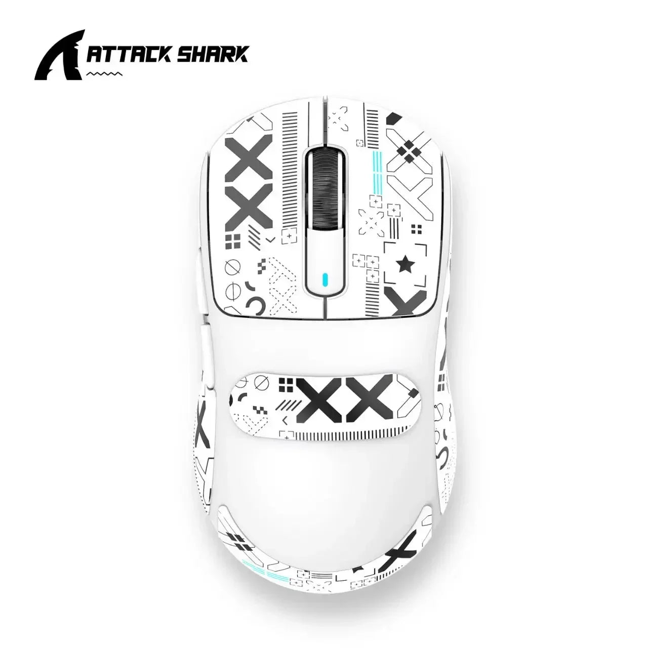 Геймърска мишка Attack Shark X3 Bluetooth, PixArt PAW3395, 26000dpi, 2.4g безжична трирежимна връзка, лека макро мишка