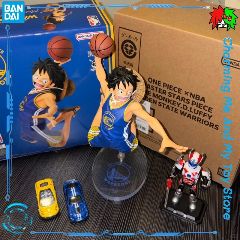 Bandai Banpresto One Piece × Nba Msp Monkey D. Luffy Co-Branded Authentic Figure Desktop Ornament Gift Collection Model Genuine