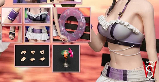 1/6 Scale Female Clothes Purple Swimsuit Set Yellow West Cowgirl Suit For 12-inch Action Figure Soldier SWTOYS FS066 FS067 FS068