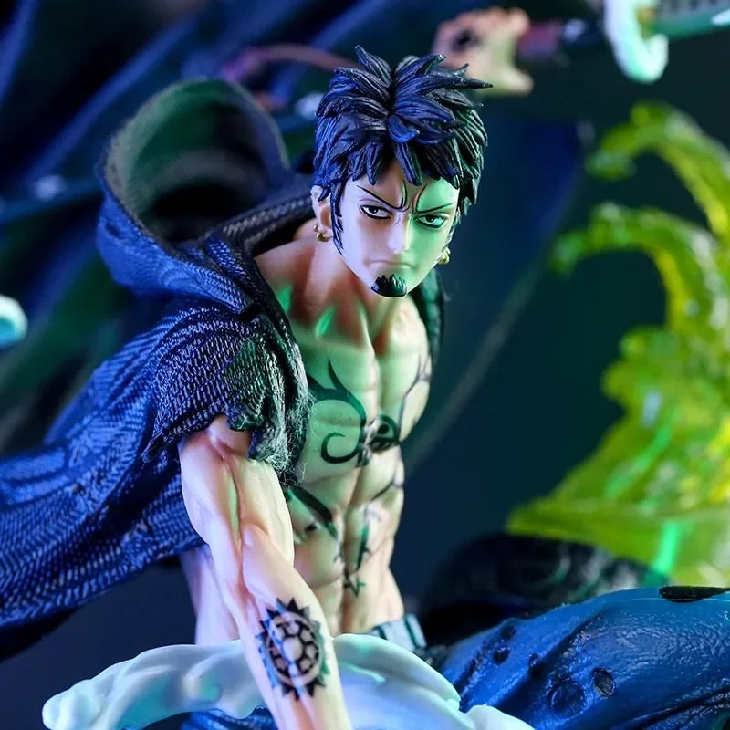 42cm Trafalgar Law One Piece Animation Peripherals Heart Pirates Captain Model Anime Deskop Doll Decoration Toy Boy Collections