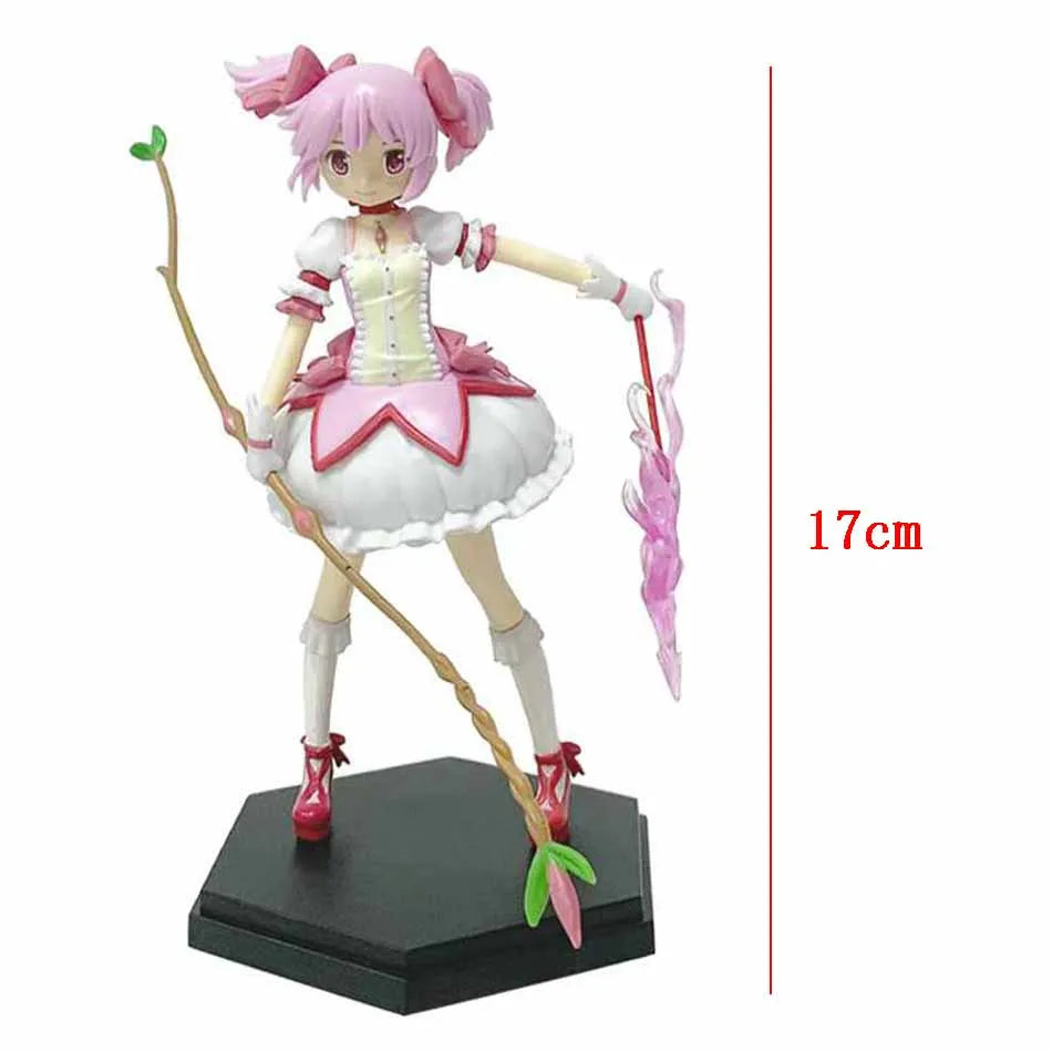 Puella Magi Madoka Magica Anime Figure 17cm Kaname Madoka Action Figure Model PVC Decor Statue Dolls Toys Birthday Present