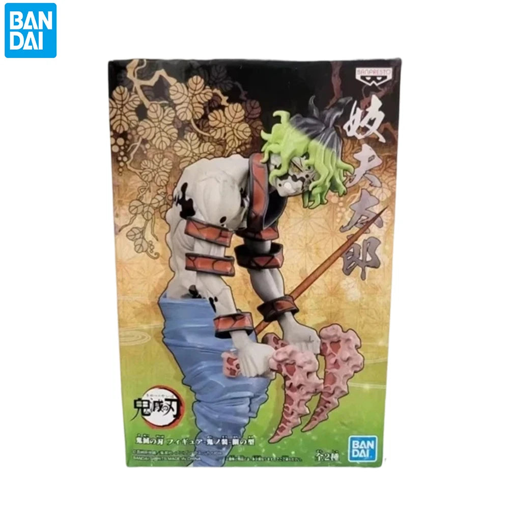 Original Bandai Banpresto Demon Slayer Twelve Kizuki Gearspring Kibutsuji Muzan Hantengu Giyuutarou Gyokko Daki Pvc Figure Model