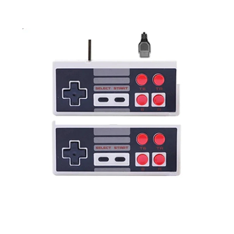4 Button Controller Gamepad For 8 Bit Retro Video Game Consoles Mini Stick NES Game Wireless Red And White 2.4G Wireless