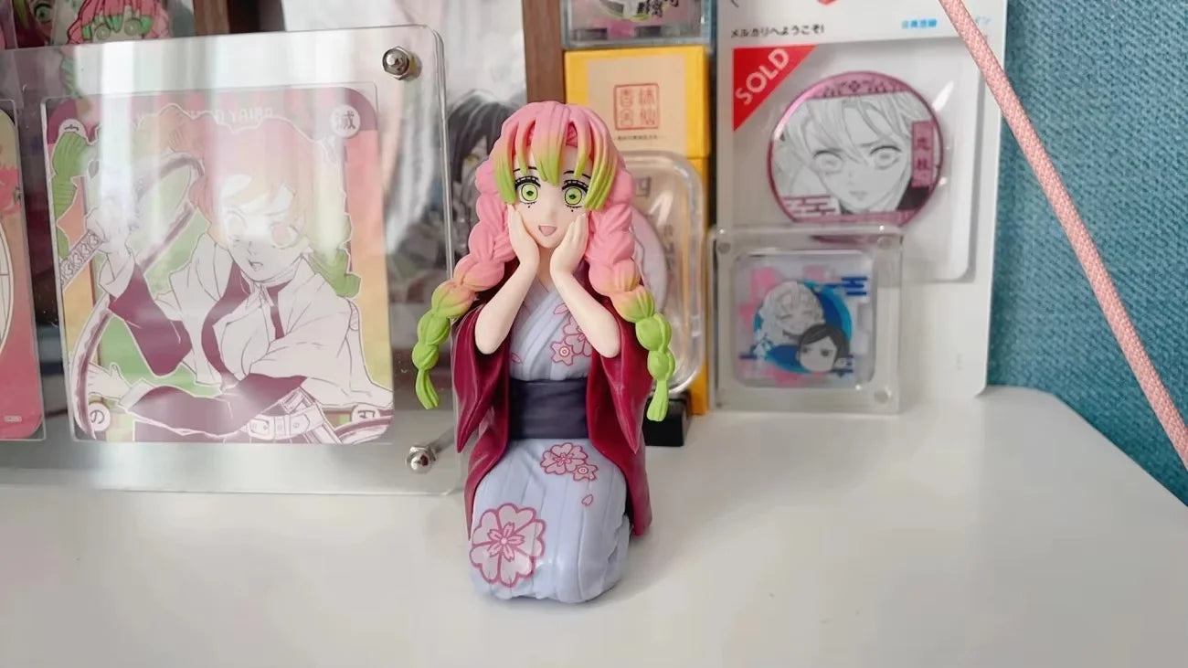 In Stock Sega Original Demon Slayer Kanroji Mitsuri Premium Chokonose Figure Katanakaji No Sato Hen Kawaii Anime Model Toy Gift