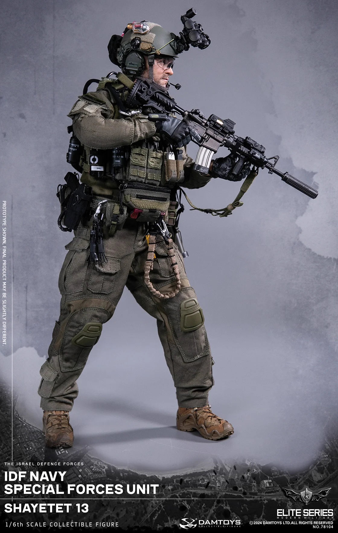 DAM 78104  1/6 Scale Soldier Set Model 12''Israeli Defense Forces Navy IDF