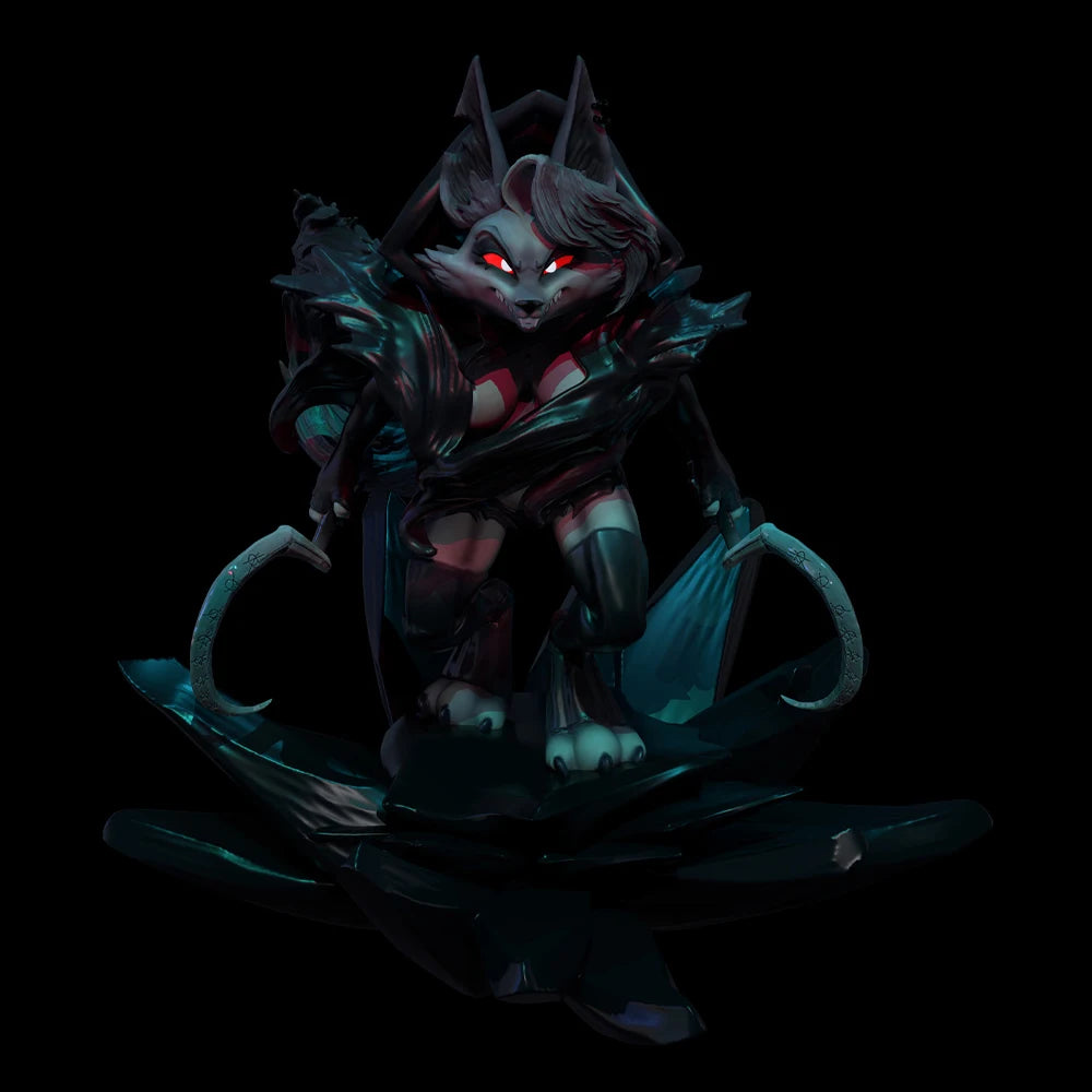 1/24 Sexy Death Wolf NSFW Resin Figurine Toy Unpainted GK Doll Unassembled 3D Print Assembly Miniature Reduction Statue Toy