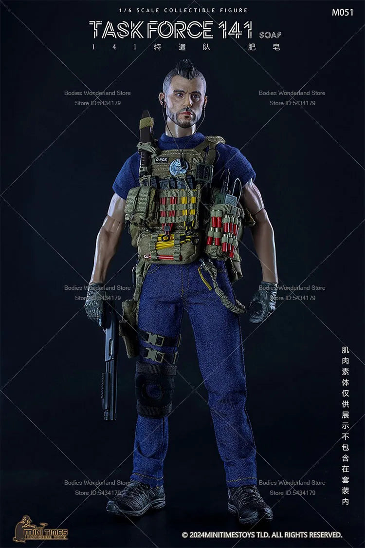 In Stock mini times toys M051 1/6 Scale Male Soldier Special Forces Task Force Soap 12inch Action Figure Doll Collection
