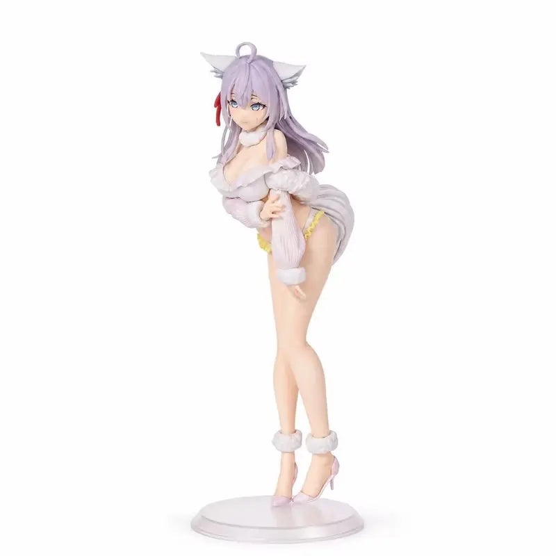 New 25cm Anime Shy Girl Next To The Table Alya Fox Girl Sexy Ornament Collectible Figure Bikini Beach Adult Model Toy Gift Fans