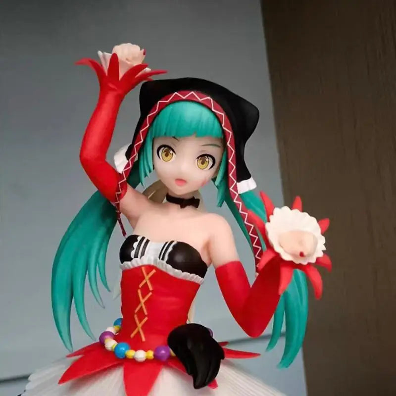Genuine Sega Hatsune Mike Clown Clothing Project Diva Arcade Future Tone Spm Pvc Collector Anime Figure Model Toy Gift In Stock
