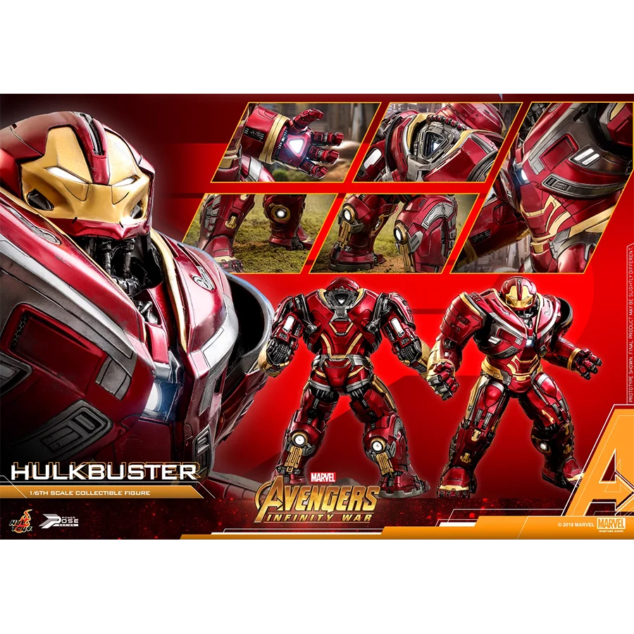 Original HOTTOYS 1/6 PPS005 The Avengers 3 Hulk Buster 2.0 MK44 Action Figure Model Toys 50CM Collection Scene Ornament Gift