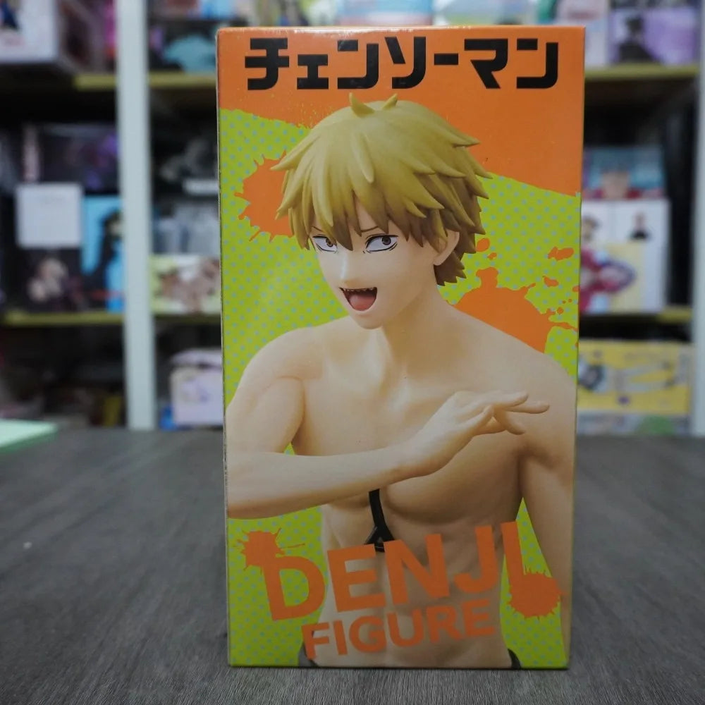In Stock Taito Original Genuine Anime Chainsaw Man Denji 18cm Collections Model Toys Figure Birthday Gift