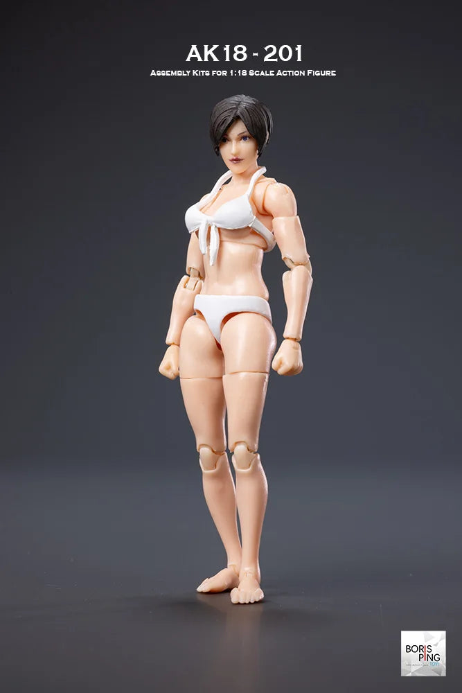 Presale BorisPing AK18 1/18 Scale Classic Game Character Special Agent Female Warrior Full Set Model 3.75 Inch Action Figure