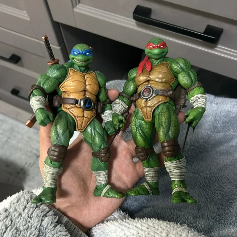 New Genuine Authorization Of Spirit Machine Soul 1/12 Ninja Turtles Raphael Leonardo Movable Figures In Stock