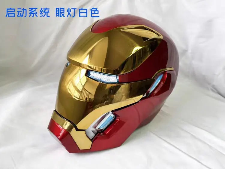 New Rc Marvel Iron Man Mk50 Wearable Helmet Voice-Activated Deformation Around Figures Animation Derivatives Model Toy Gift
