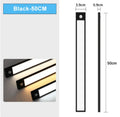 LED Cabinet Light USB Type-C Rechargeable Motion Sensor Led Lamp for Kitchen Wardrobe Cabinet Lighting 20cm/30cm/40cm/50cm