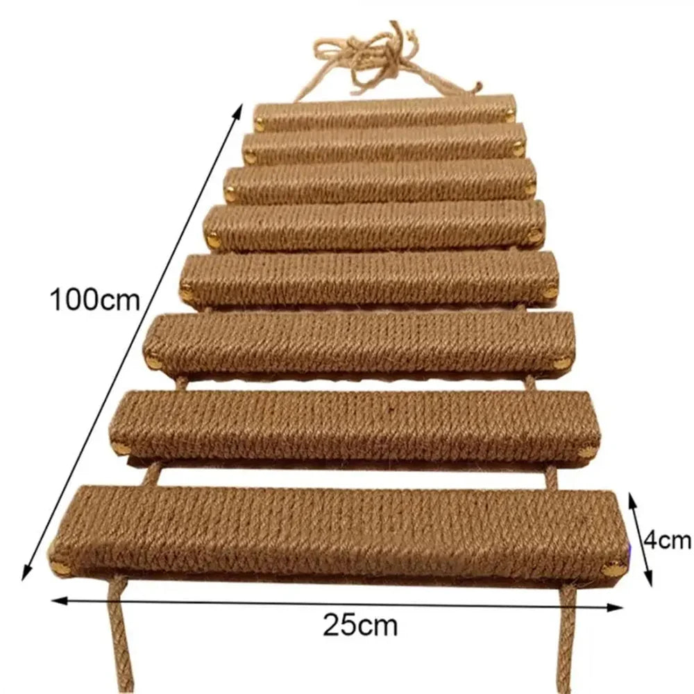 Cat Climbing Shelves Wall Mounted Scratching Post For Cat Grindjing Claws Pet Ladder or Bridge Cat Scraper Furniture Cat Tree