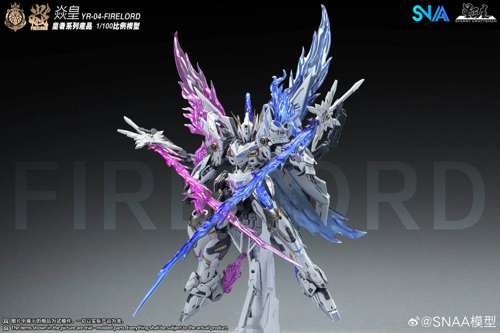 SNAA YR-04 FIRELORD Phantom Flame Soul 1/100 Scale Snap Fit Buildable Action Figure Full Skeleton Model Kit Toys