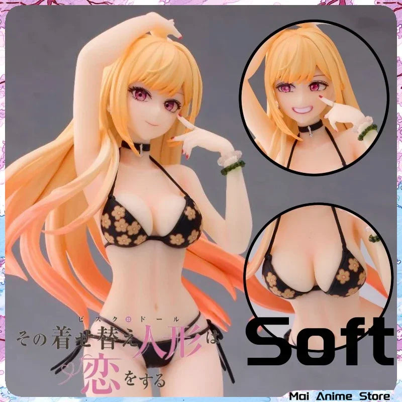 24cm Kitagawa Marin Figure Anime My-Dress-Up-Darling Hentai Sexy Aciton Figurine Marin Statues Table Desk Decoration Toy Gift