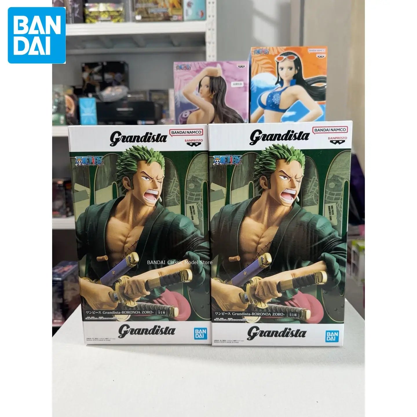 100% In Stock Original Banpresto One Piece Grandista Roronoa Zoro Figure Anime One Piece Model Genuine Boxed Toy
