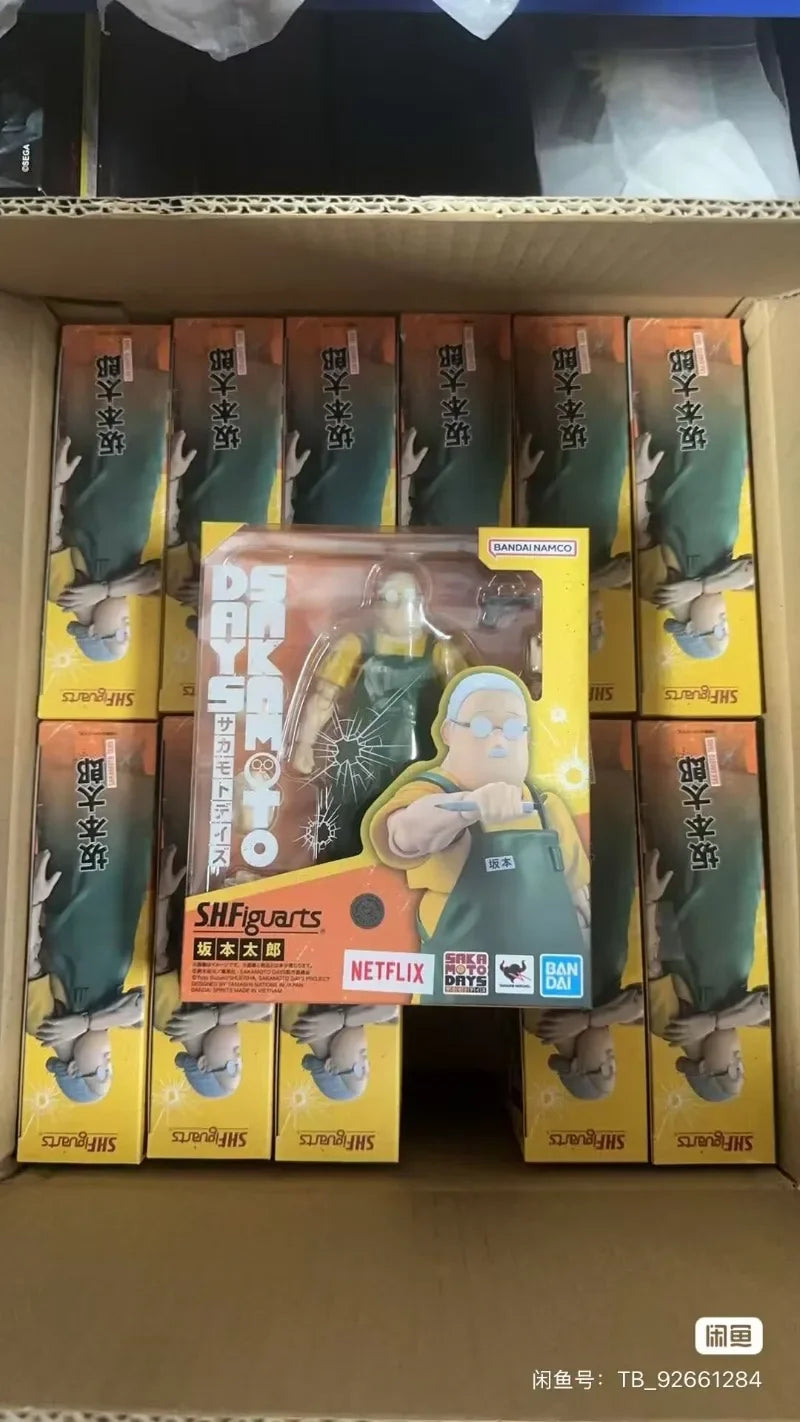 In Stock Original BANDAI SHF SAKAMOTO DAYS Taro Sakamoto PVC Anime Figures Action Figure Model Toys 16cm Ornaments Figure