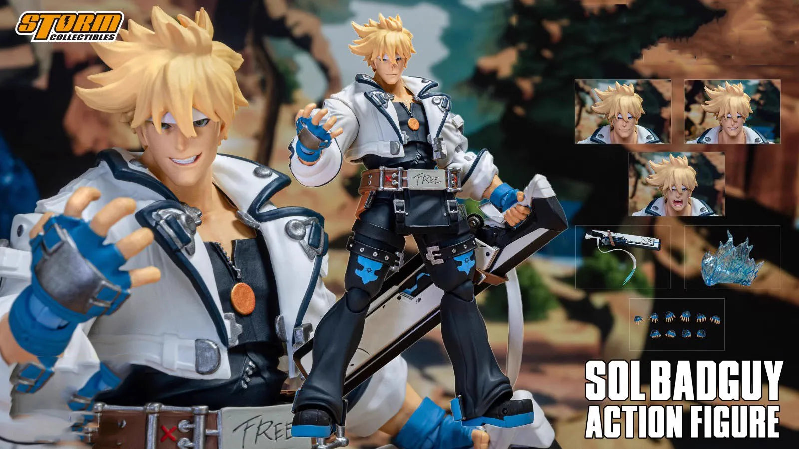 Storm Toys 1/12 Soldier ACSB01 ACSB01GN ACSB01BL Sol Badguy 6'' Action Figure Model Toy In Stock
